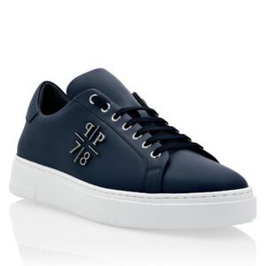 PHILIPP PLEIN Men's PP1978 Lace Up Lo-Top Sneakers NAVY